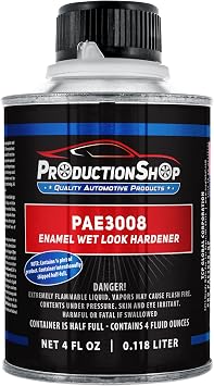 ProductionShop PAE3008 Acrylic Enamel Wet Look Hardener - 4 Fl Oz Can - Universal Catalyst for Acrylic Enamel Paints