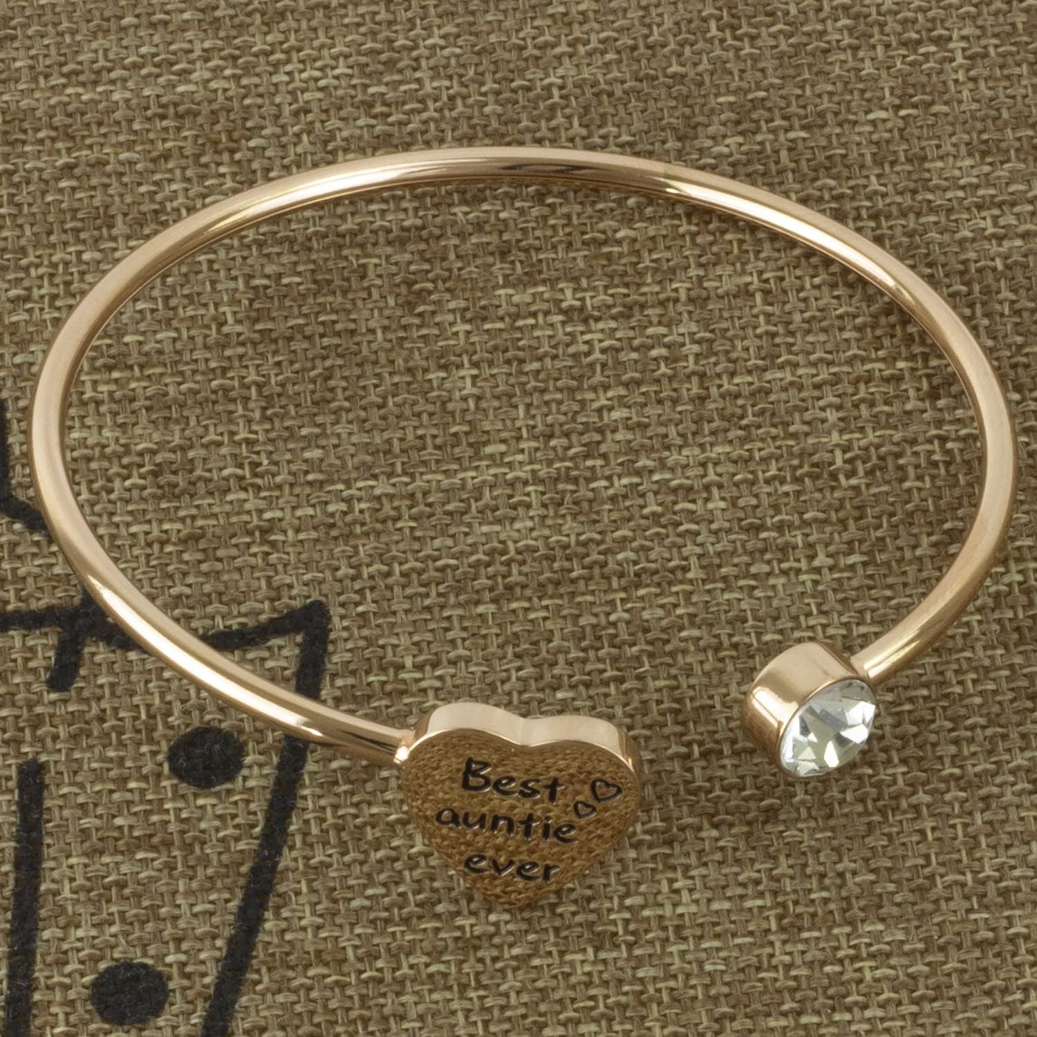 Kivosliviz Auntie Gifts Bracelet for Women Best Auntie Ever Cuff Bracelets Aunties Jewerly World Best Aunt Bracelet - Image 5