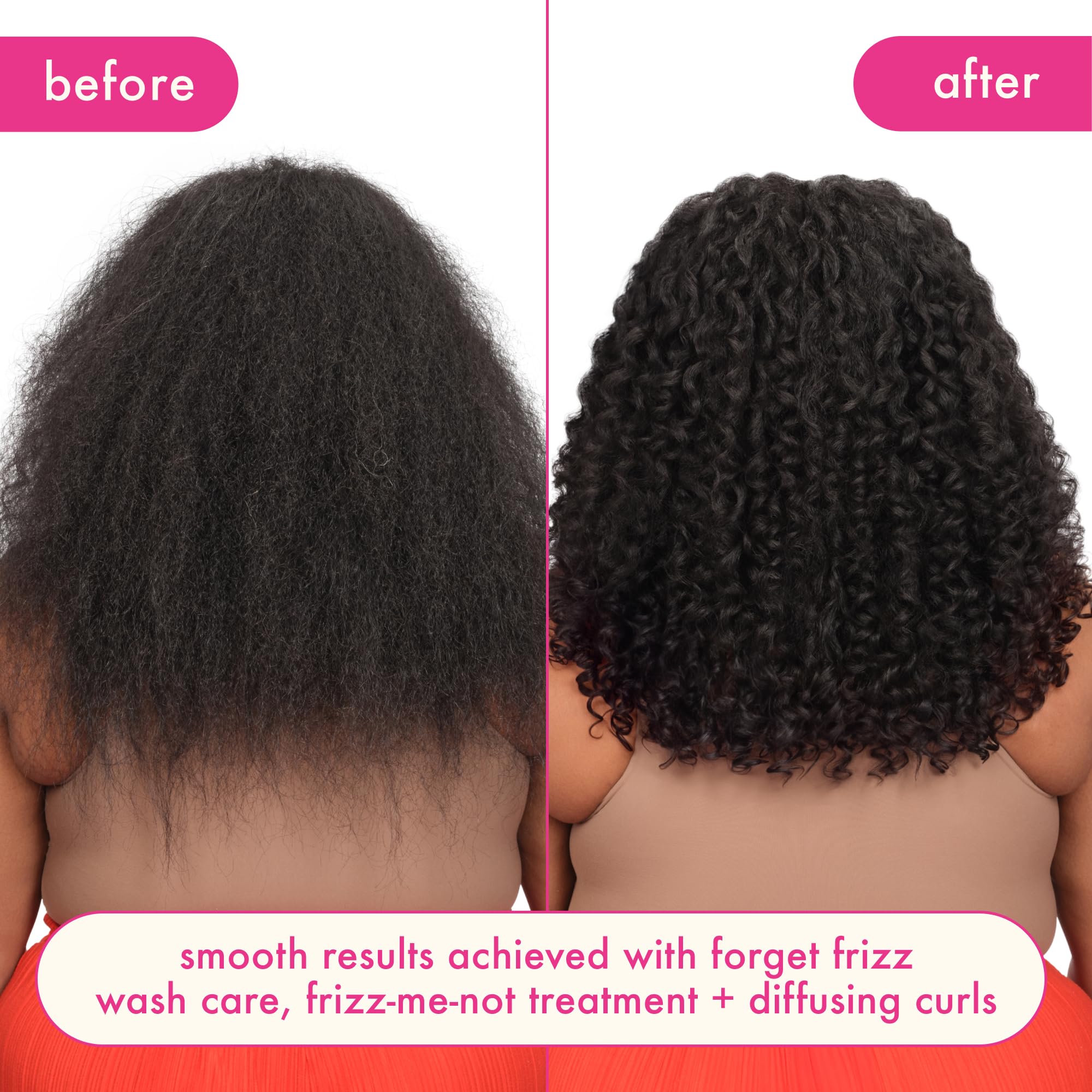 amika frizz-me-not hydrating anti-frizz treatment | lightweight hydrating spray for medium to thick coarse hair types 2a-4c, humidity + heat protection, smooth frizz for up to 3 days