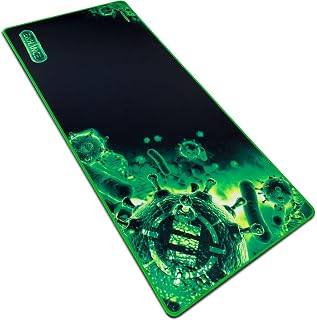 Alfombrilla de ratón para juegos grande extendida - Alfombrilla de ratón XL (31,5" x 13,75") Costuras antidesgaste para deportes electrónicos profesionales con superficie de seguimiento de baja fricción y respaldo antideslizante - Verde