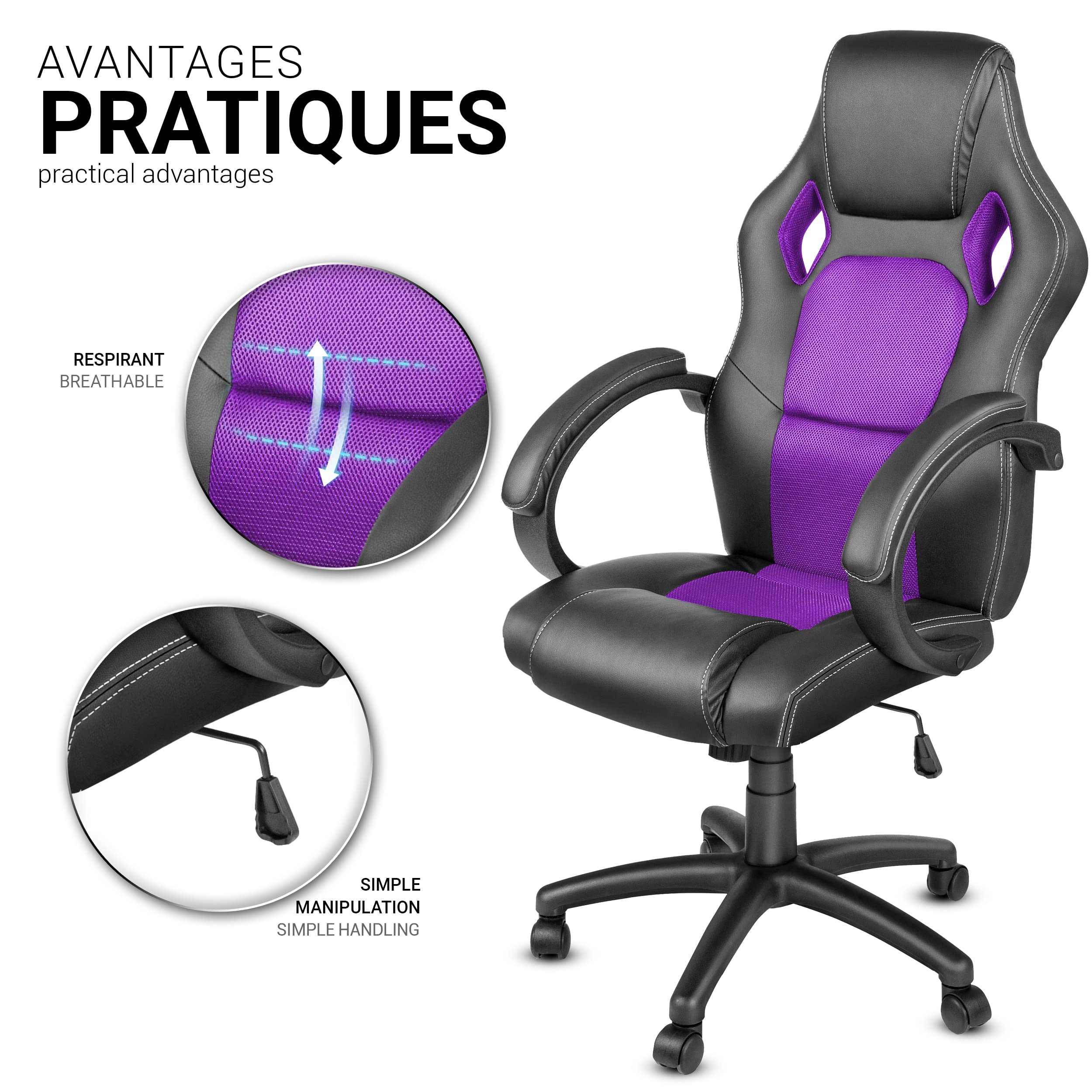Kenoko HOZERU - Chaise de Bureau Ergonomique Réglable | pour Maison Bureau | avec Repose-Genoux | Housse Tissu | Macchiato - Maison Kenoko HOZERU - Chaise de Bureau Ergonomique Réglable | pour Maison Bureau | avec Repose-Genoux | Housse Tissu | Macchiato - Maison