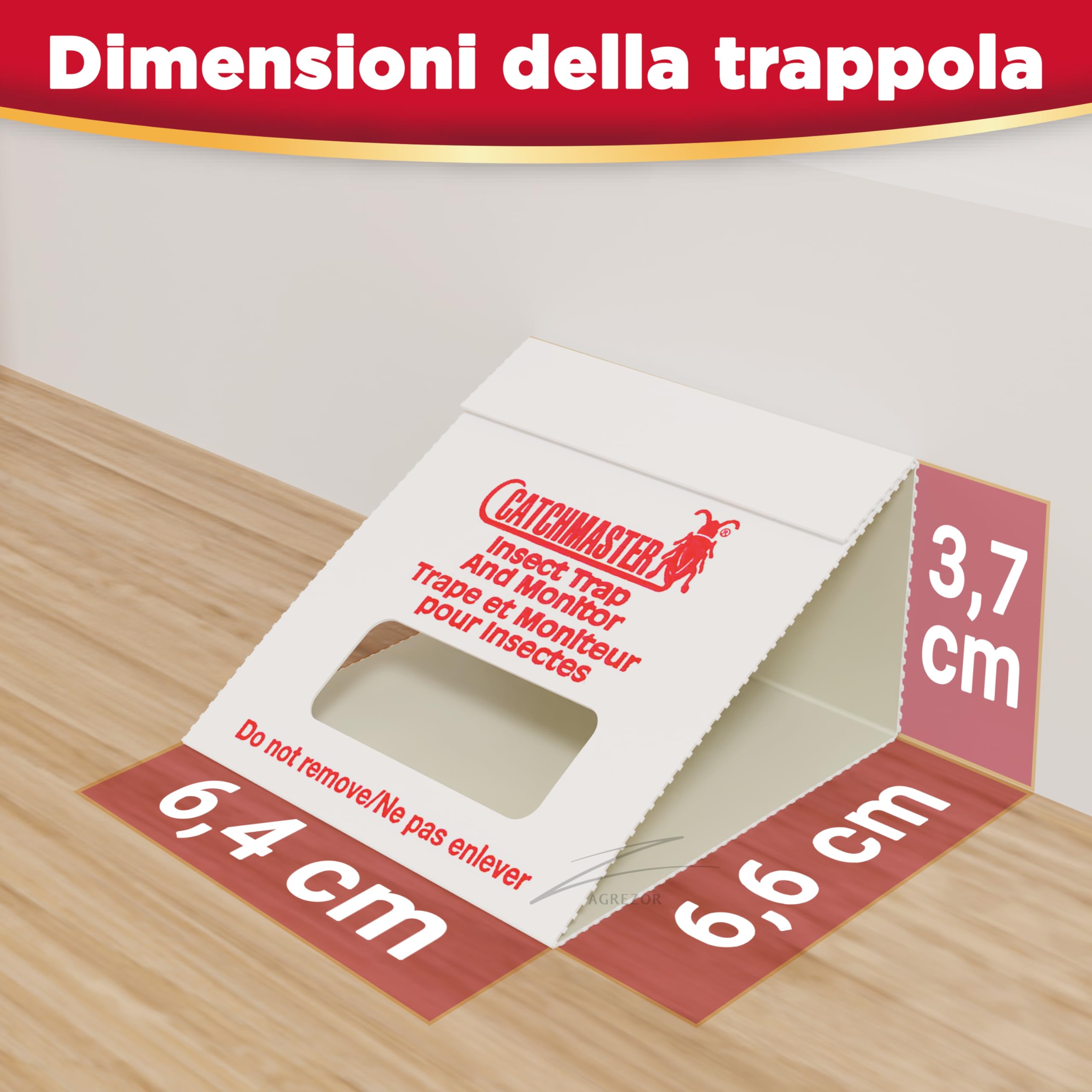 Catchmaster 100i - Trappole per Scarafaggi 30x | Senza Veleno | Disinfestazione con Esche Adesive Integrate | Efficace Contro Blatte Germaniche, Grilli e Ragni
