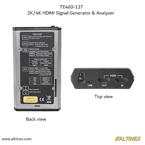 Miniatura 6 de Generador de señal HDMI 2K/4K, analizador y probador de cables