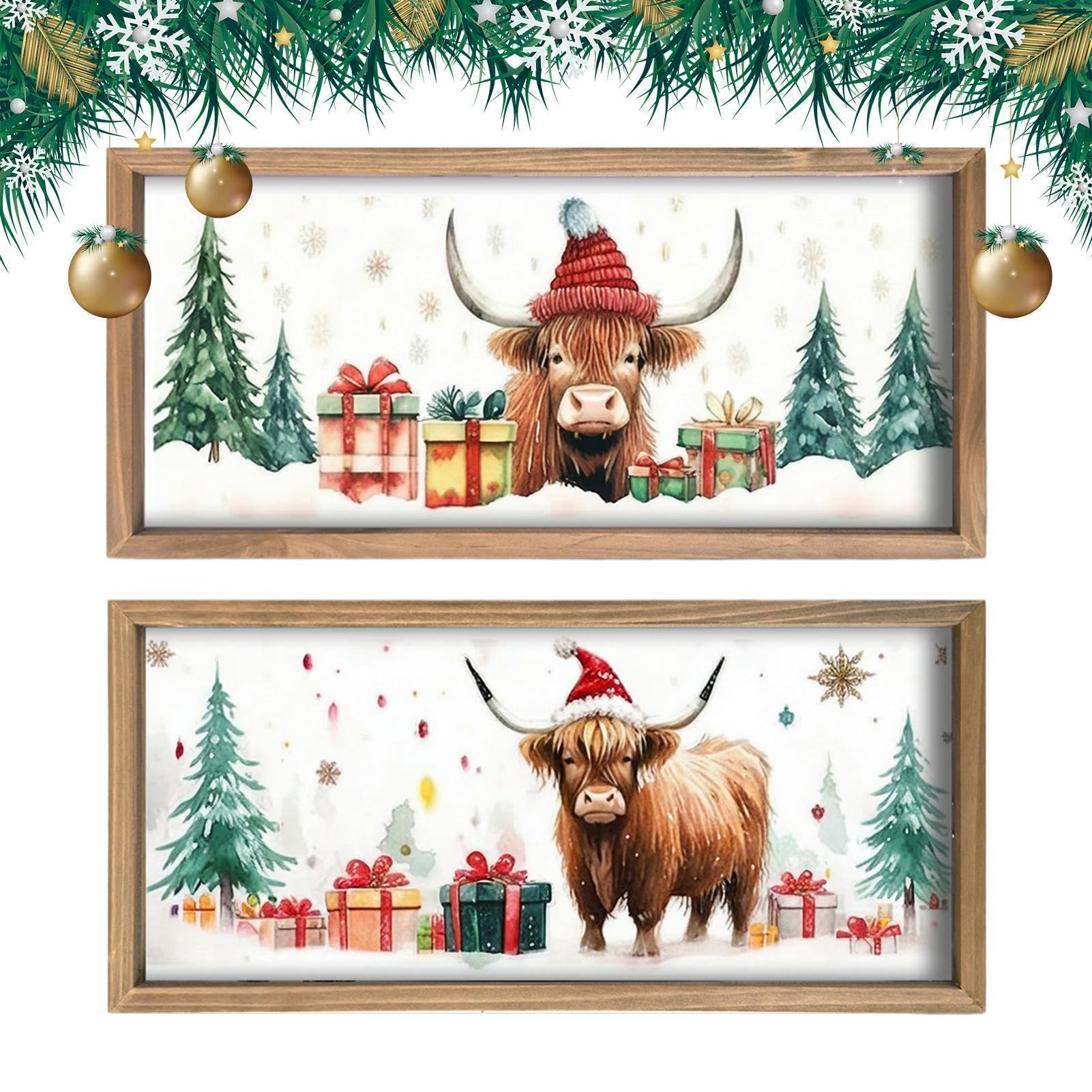 Arte de pared de rústica decorativo de madera con estampado de