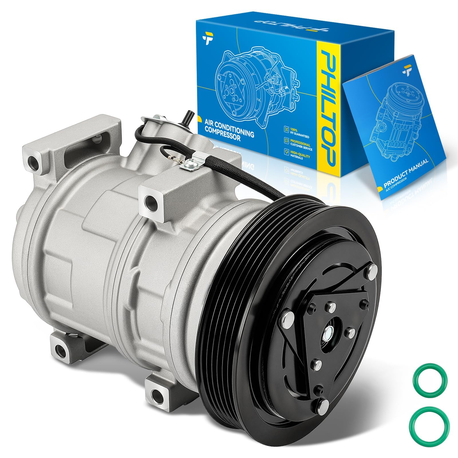 PHILTOP 158334 NEW AC Compressor for MDX 2007-2013, Odyssey 2008-2017