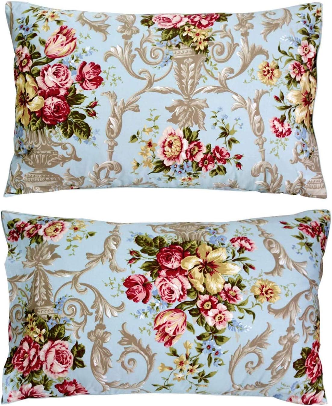 Crazy Deals Elegant Floral Sheets Peony Blossom Pattern 100% Egyptian Cotton 800 Thread Count Sheets,Queen,4Pcs,1 Flat Sheet,1 Fitted Sheet,2 Pillowcases 🔥 Elegant Floral Sheets Peony Blossom Pattern 100% Egyptian Cotton 800 Thread Count Sheets,Queen,4Pcs,1 Flat Sheet,1 Fitted Sheet,2 Pillowcases