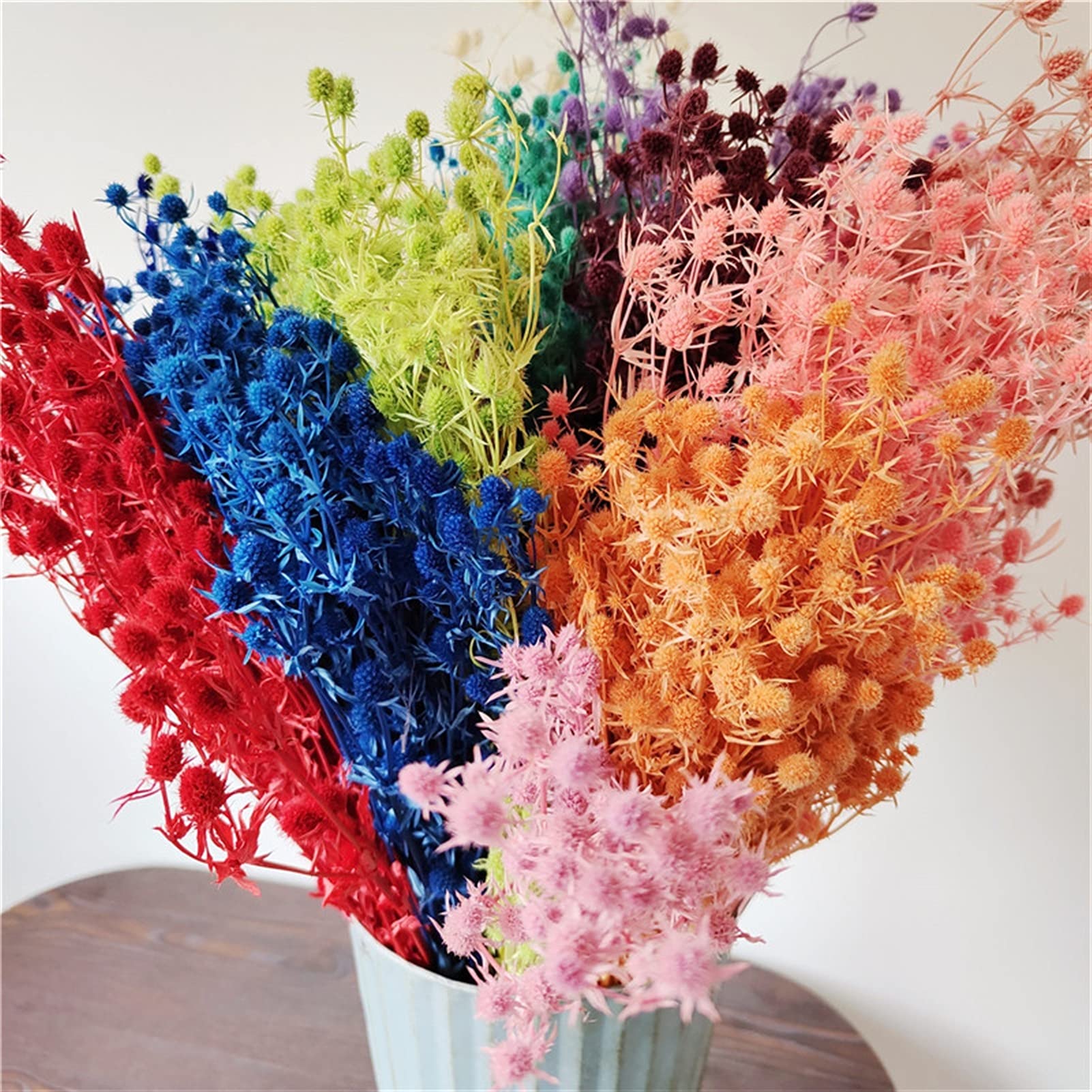 WQAZ Flores secas Naturales Conservado San Valentín frutal seco Verdadero Amor Natural Fruta Ramo Fiesta casa Mesa decoración eterna Vida Flores Bonita Planta Decoración de Banquete de Boda