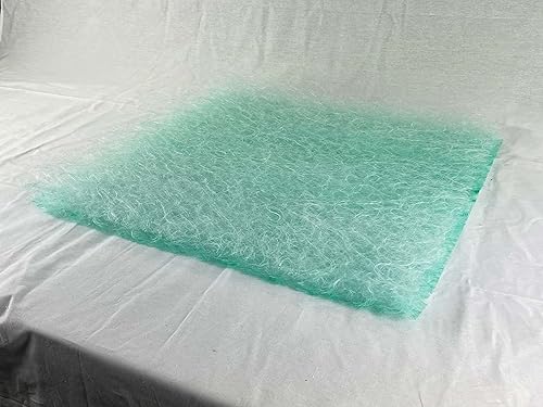 Miniatura 3 de wioboy Almohadilla de filtro de escape para cabina de pintura, 20.5 x 20.5 pulgadas (50caja) 0.53 oz de fibra de vidrio para cabina de pulverización