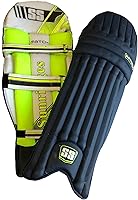 SS Match Premium Cricket Batting Leg Guards - Adult & Junior Sizes, Multiple Colors (Navy, White, Black, Green, Royal Blue)