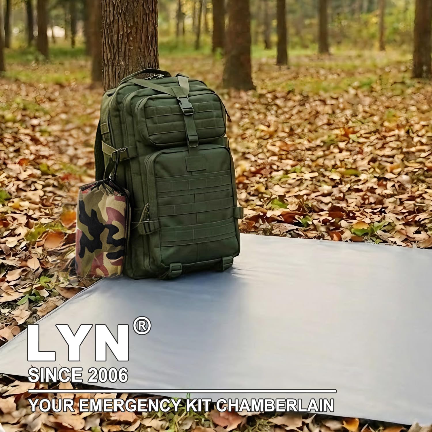 Sky Protection: LYN Lightweight Emergency Camping Tarp/Hammock Rain Fly-Waterproof,Ripstop Fabric,Anti-UV Shelter for Hiking Camping and Outdoor Adventure