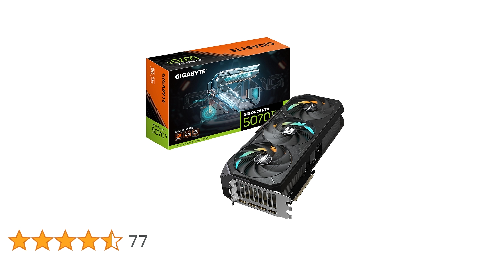 グラフィックボード・グラボ・ビデオカード GeForce RTX5070Ti GV-N507TGAMING OC-16GD GIGABYTE NVIDIA RTX5070Ti 搭載 グラフィックボード GDDR7 16GB