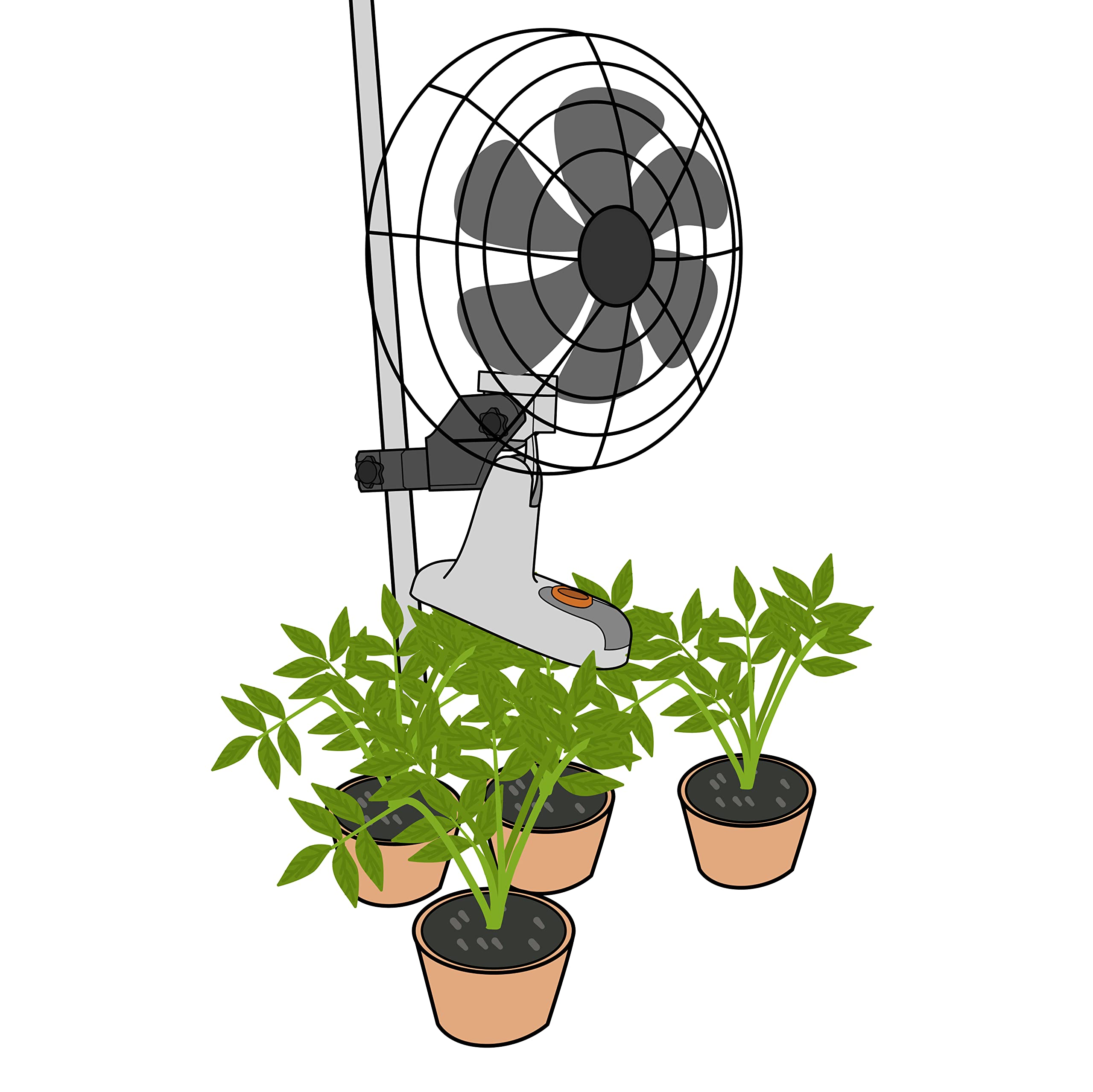 CHEOTIME Car Fan, Low Noise Angle Adjustable Rotatable Safety Grid Design USB Charging Single Fan 12V 24V (Back Pillow Support)