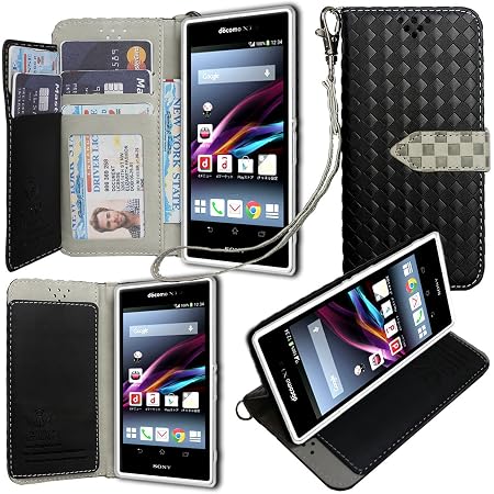Amazon Co Jp ストラップ2本付 Seven Seas Sony Xperia Z1 Docomo So 01f Au Sol23 ケース 手帳型 カバー 手帳型 Seven Seas お洒落な2トーンカラー オリジナルハンドストラップ ネックストラップ付 3点セット Puレザー アンチグレアtpuケースを使用した