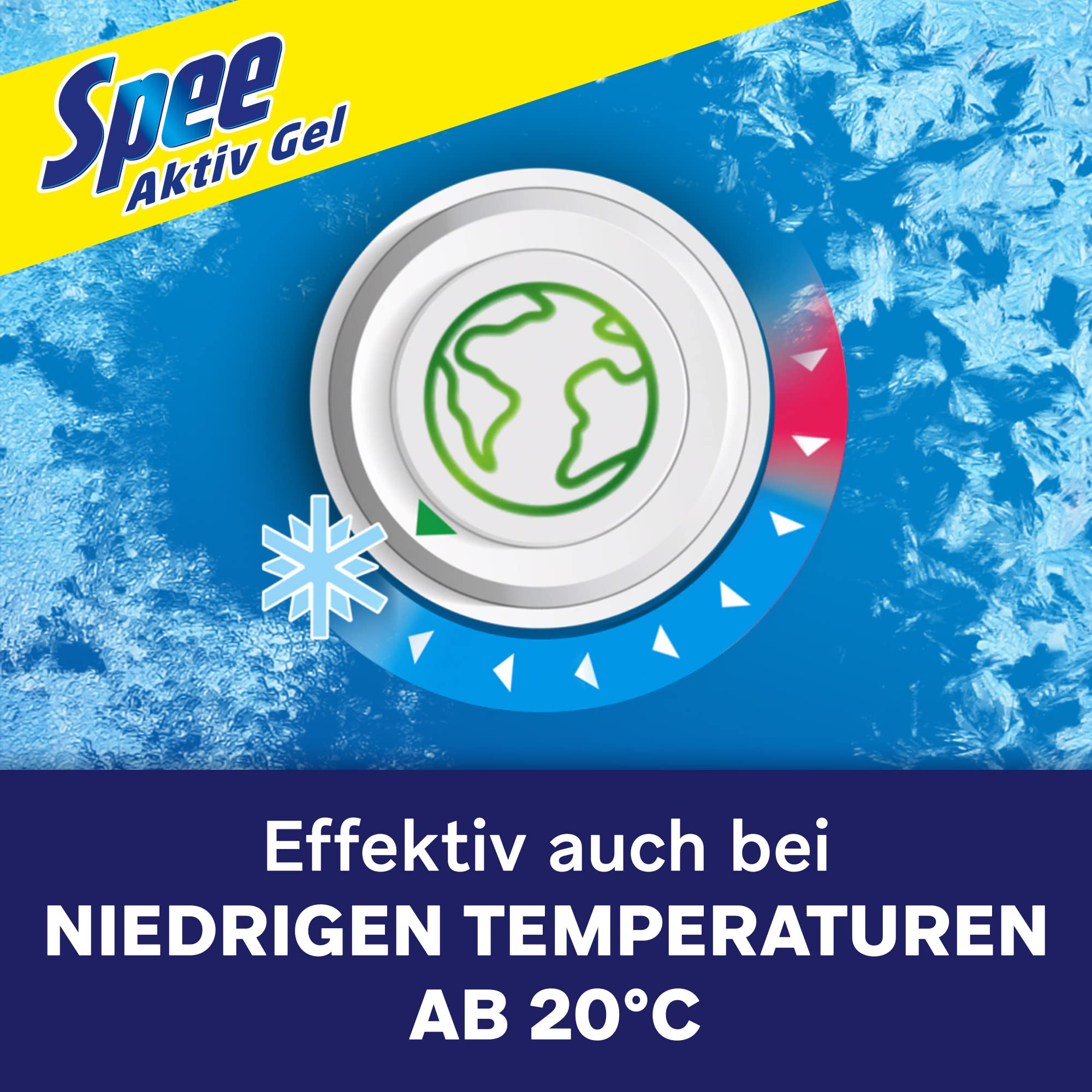 Spee Aktiv Gel Universal 4 + 1 Waschmittel 400 WL (4 x 100 Waschladungen), Flüssigwaschmittel mit 4 + 1 Formel vereint Reinheit, Strahlkraft, Frische & Nachhaltigkeit, 20° - 95° C