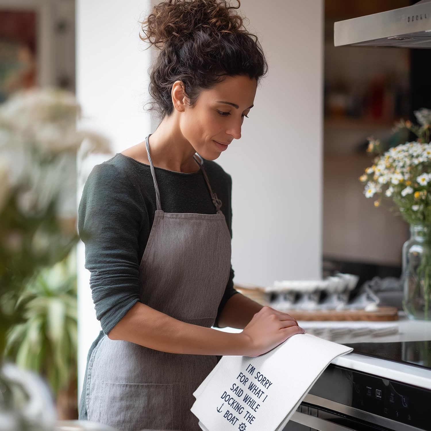 Boat Accessories Towels Gifts for Boat Owners, Boat Stuff Towels for Kitchen Bathroom Decor (16x24 inches) - Image 7