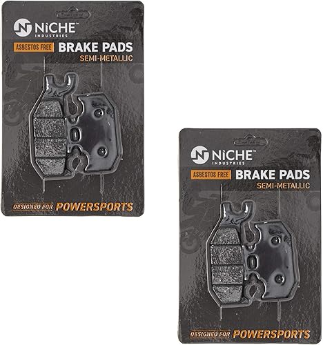 NICHE Juego de pastillas de freno traseras izquierdasderechas para Polaris ACE Ranger 150 1912971 semimetálicas 2 unidades