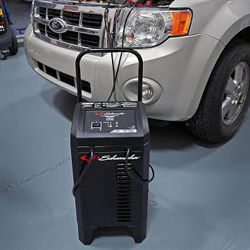 Schumacher Electric Wheeled Automatic 6A Car Battery Charger and 150A Engine Starter, 4-in-1 Solution, Maintainer, 20A Boost, for 12V Automotive and Marine Batteries, SC1364