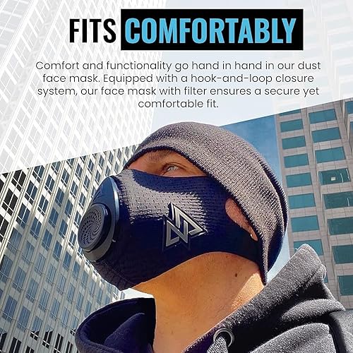 Miniatura 9 de TRAININGMASK Filtración táctica para filtración de partículas con Feltración de grado médico..