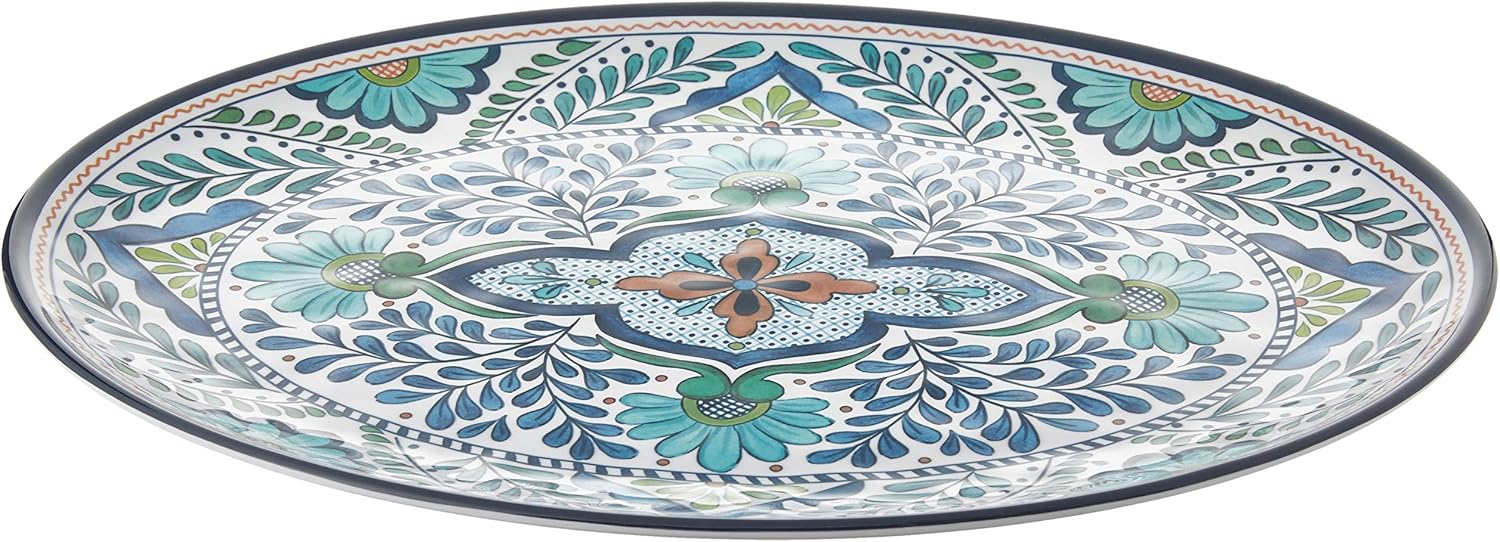 Certified International Talavera Melamine 18" x 13.5" Oval Platter, Multicolor - Image 2