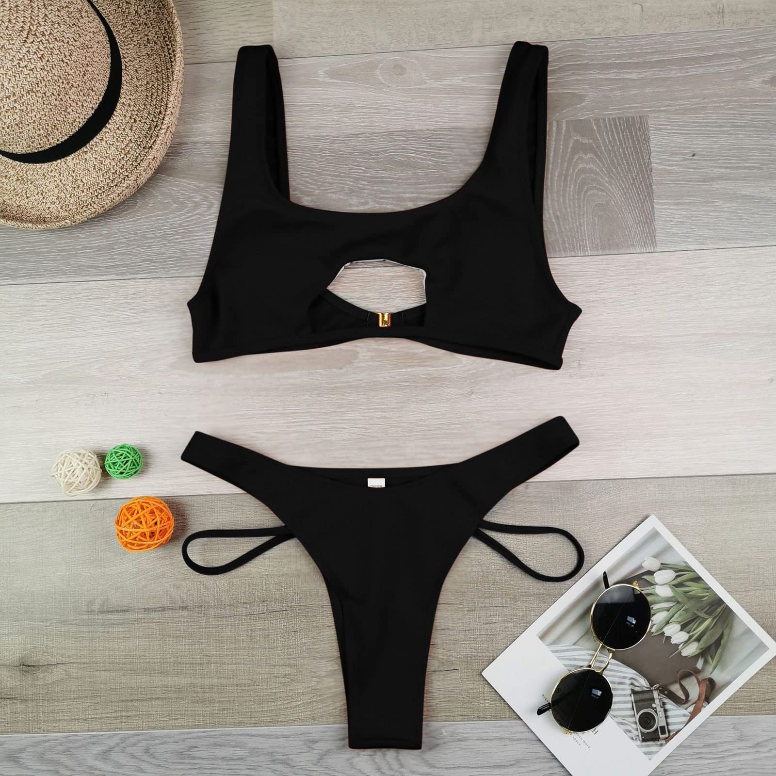 Mujeres Bandeau Bandage Bikini Set Push Up Traje baño brasileño Ropa Playa Two Piece Conjunto Verano Playa Elegante