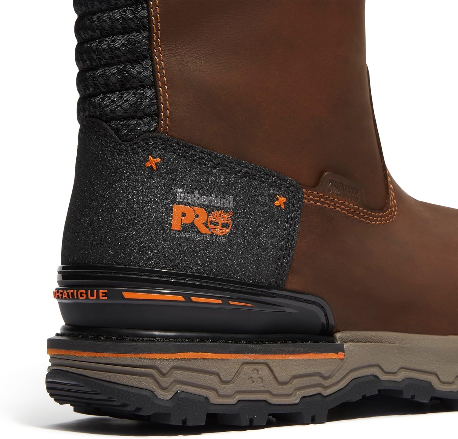 Timberland PRO Men's Medium Brown Boondock Ultralight Composite Toe Waterproof Slip-Resistant Wellington - Image 9