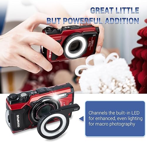 Miniatura 5 de Anillo guía de luz para Olympus TG-7 TG-6 TG-5 TG-4 TG-3 TG-2 TG-1, reemplaza la guía de luz Olympus LG-1, luz de anillo guía macro para Olympus
