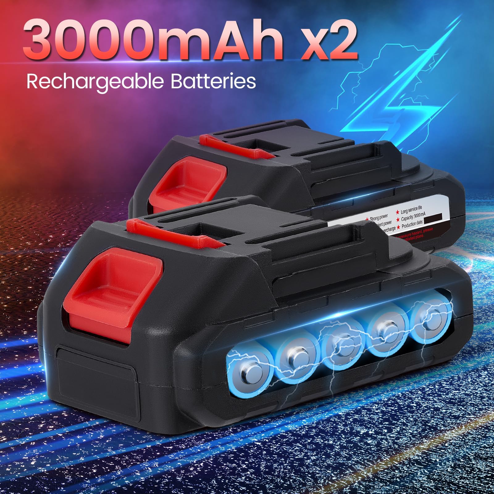 Spruzzatore di Vernice senza Fili,Spruzzatore Elettrico HVLP per r Vernice, 21V Senza Fili con 2x 3000 mAh Batterie, 5 Ugelli e 3 Modalità di Spruzzo, Pittura di Case, Pareti, Recinzioni