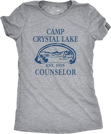Womens Camp Crystal Lake T Shirt Funny 