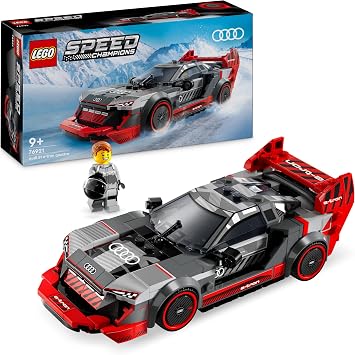 LEGO Speed Champions Audi S1 e-tron Quattro Rennwagen Set mit Auto-Spielzeug zum Bauen, Spielen und Ausstellen, Modellauto für Kinder, Geschenk für 9-jährige Jungs und Mädchen 76921