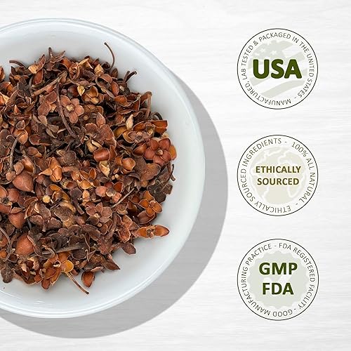 Miniatura 4 de Evergreen Herbs Flor De Tila (Chiranthodendron Pentadactylon) - Bolsa de pie resellable para garantizar la frescura (Tila, 8 onzas)