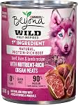 Beyond Wild Wet Dog Food, Beef, Liver & Lamb Recipe - 368 g Can (12 Pack)