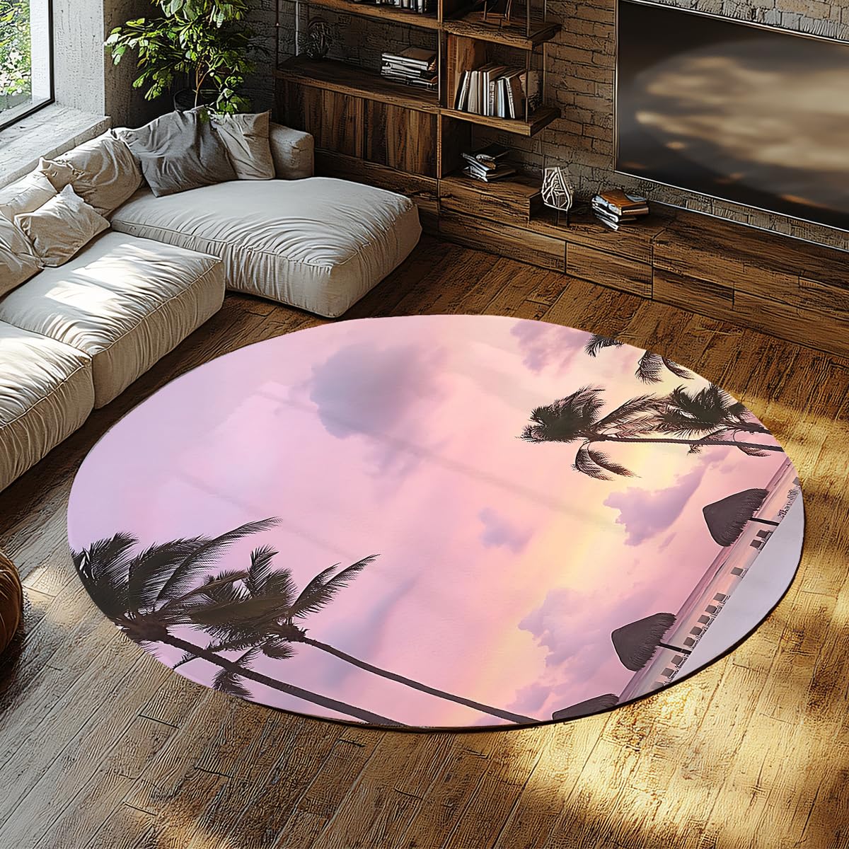 Tapis lavable à poil bas résistant aux taches pour salon et cuisine