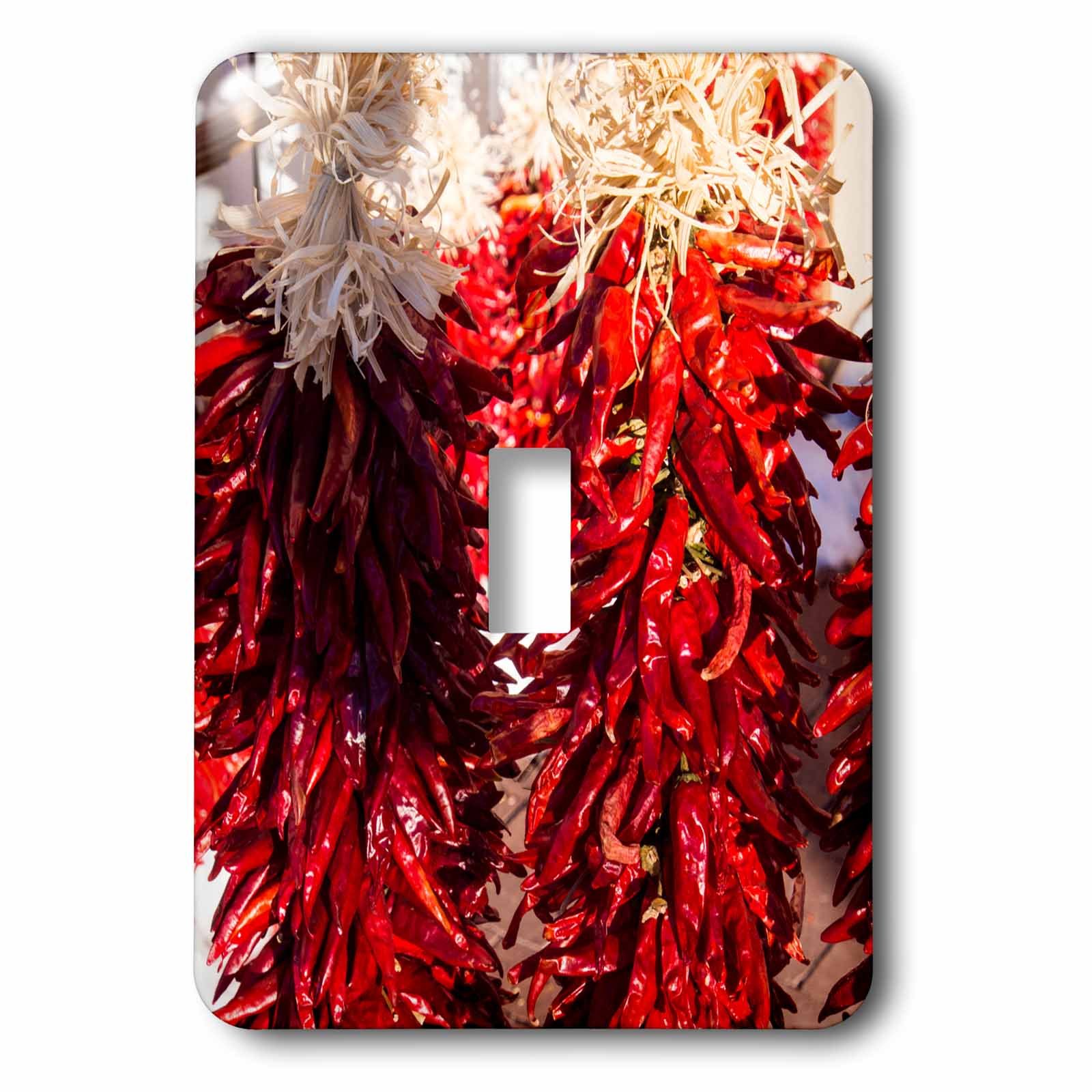 Interrupteur à bascule USA New Mexique Red Chili Peppers Santa Fe 3dRose LSP_279247_1