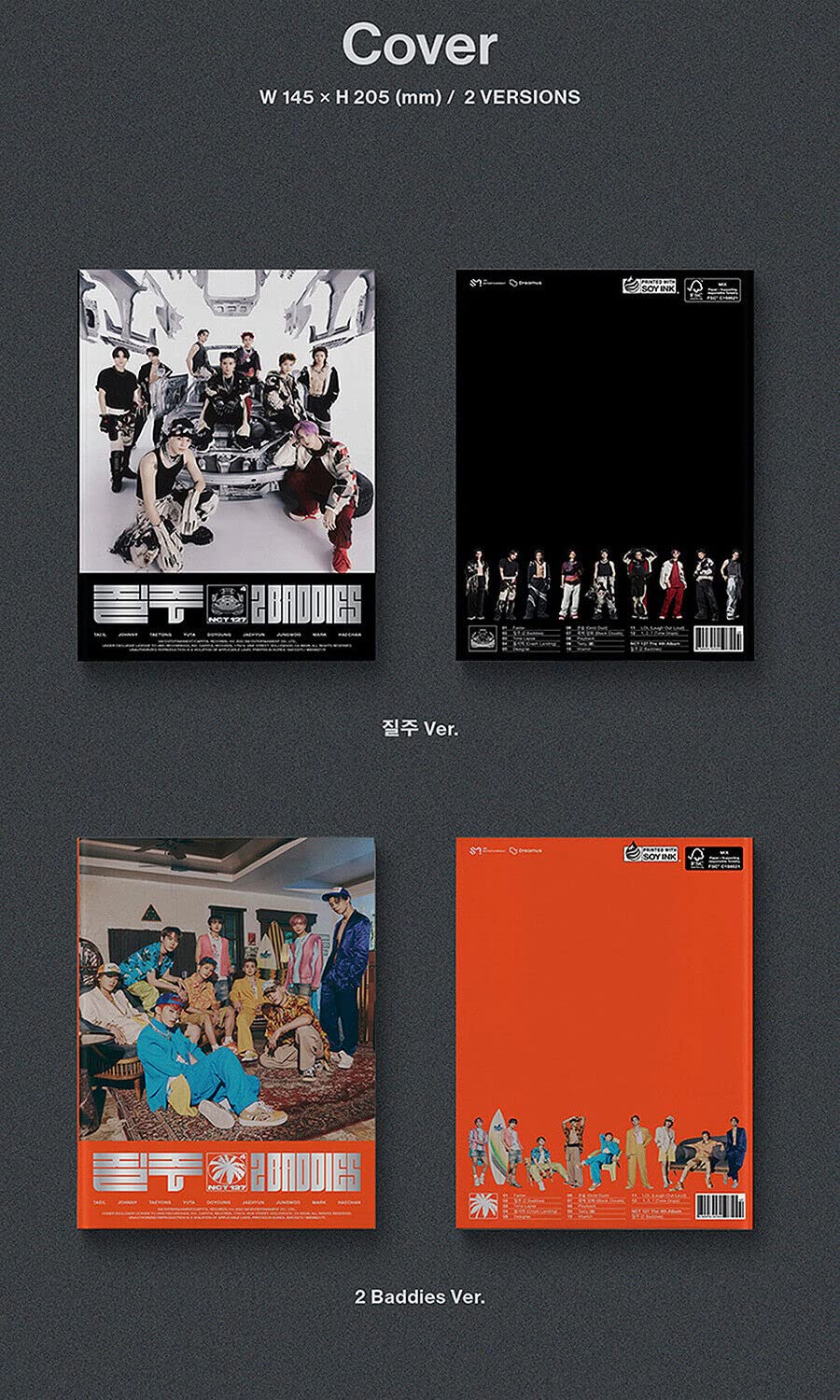 Amazon.com: (Photo Book Ver.) NCT 127 질주 2 Baddies 4th Album (2