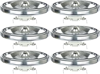 6 Pack Sunlite 50 Watt, 8 Spot, AR111 Aluminum Reflector, G53 Base