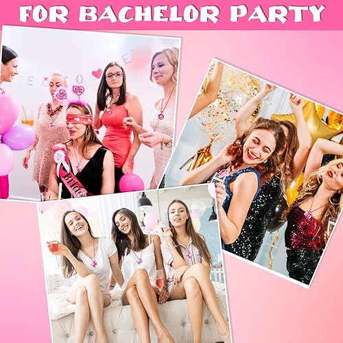 Miniatura 5 de 20 vasos de chupito de San Valentín en collar de cuentas, vasos de chupito de plástico reutilizables de 1 onza con asa para adultos, adolescentes,