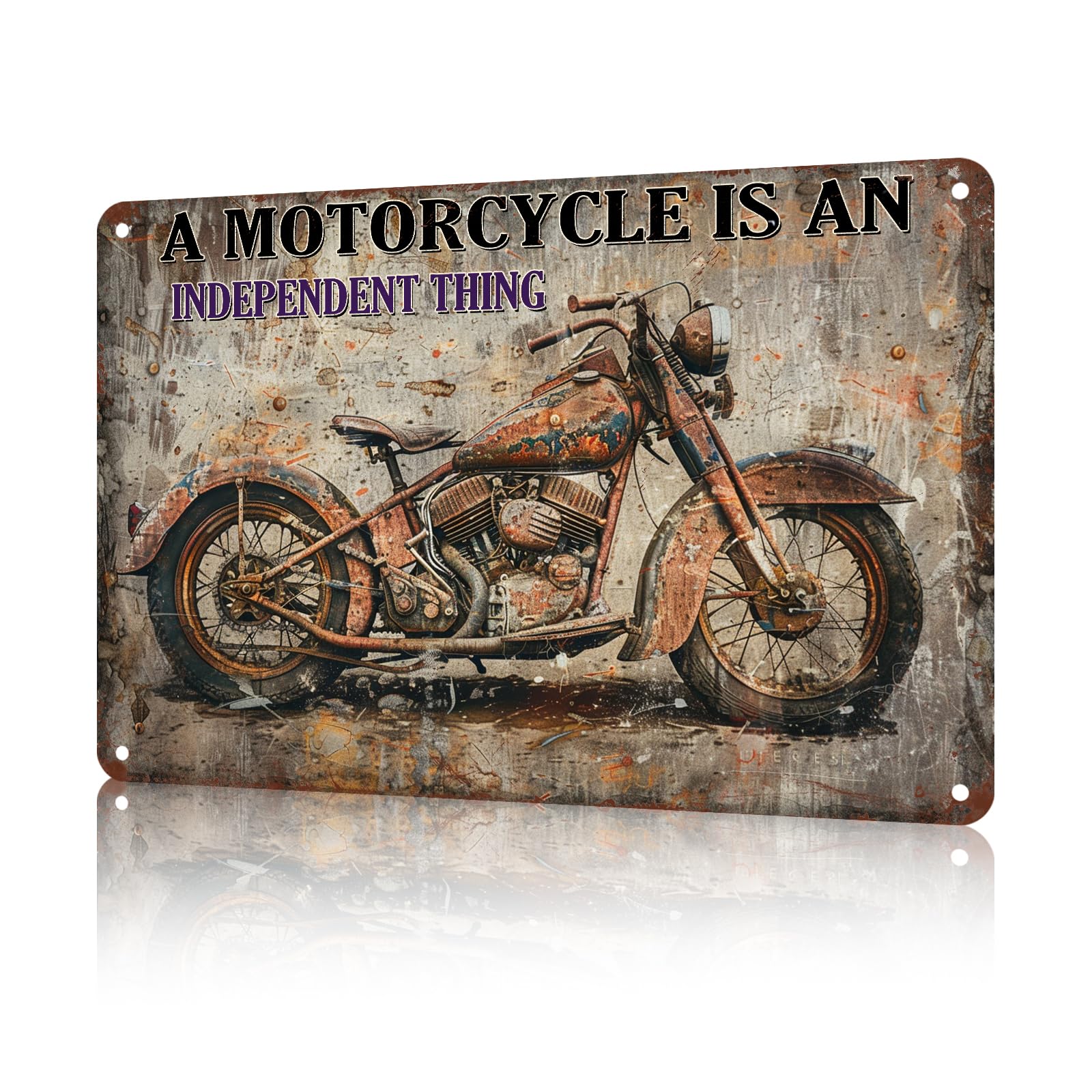 Metal Tin Sign A Motorcycle Is An Independent Thing Rerto Tin Sign Vintage Alumium Sign Vintage Decor Funny Signsretro Sign For Home Bar Office Outdoor Wall Decor 12X16Inch