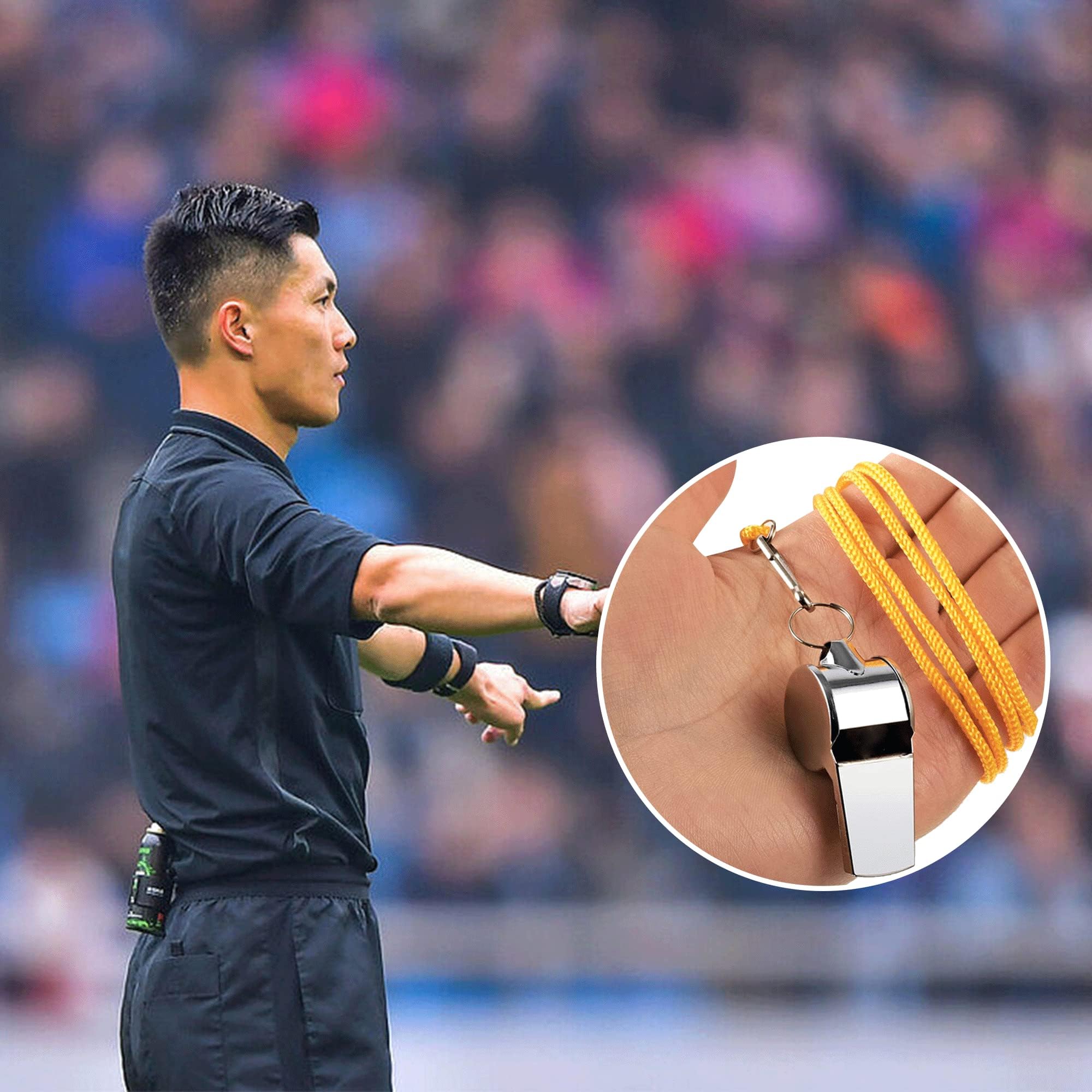 2er Set Edelstahl Sportpfeifen Mit Umhängeband - Laut & Vielseitig Einsetzbar