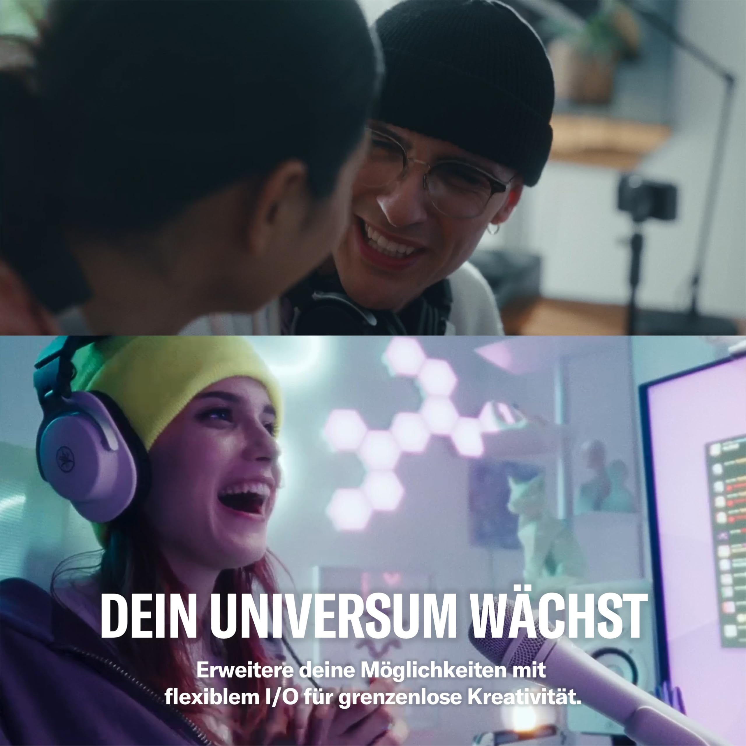 YAMAHA URX22 USB-C Audiointerface – Kompaktes 4-In/2-Out-Interface mit 32-Bit/192 kHz Audio, Touch-LCD-Steuerung, integriertem DSP-Mixing & Effekten für Kreative und Musiker – Schwarz