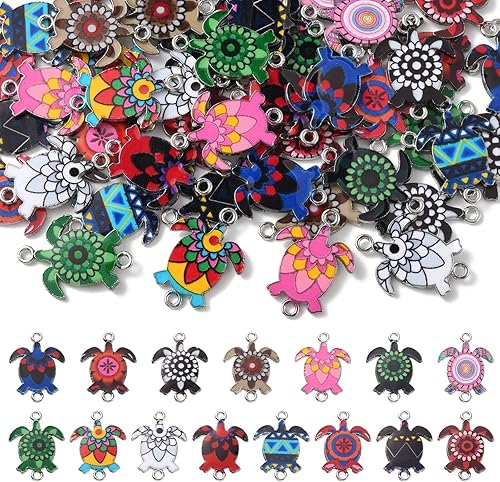 DanLingJewelry Dijes esmaltados coloridos para manualidades hechas a mano, fabricación de joyas, No es una piedra preciosa