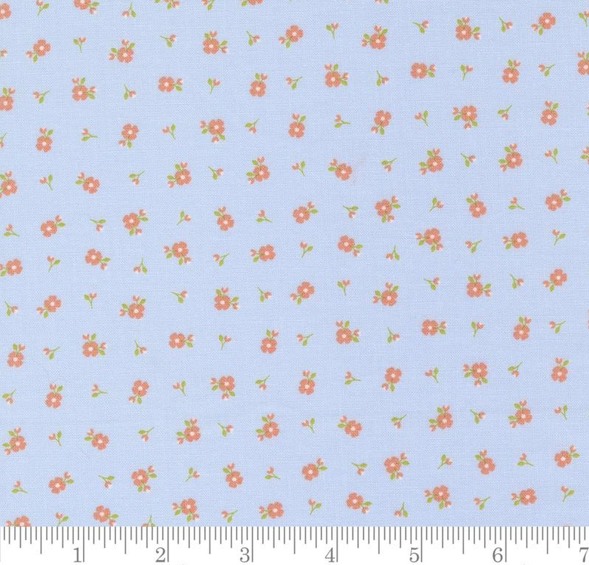 Peachy Keen Pixie Ditsy Light Blue 29175 14 by Corey Yoder from Moda by The Yard