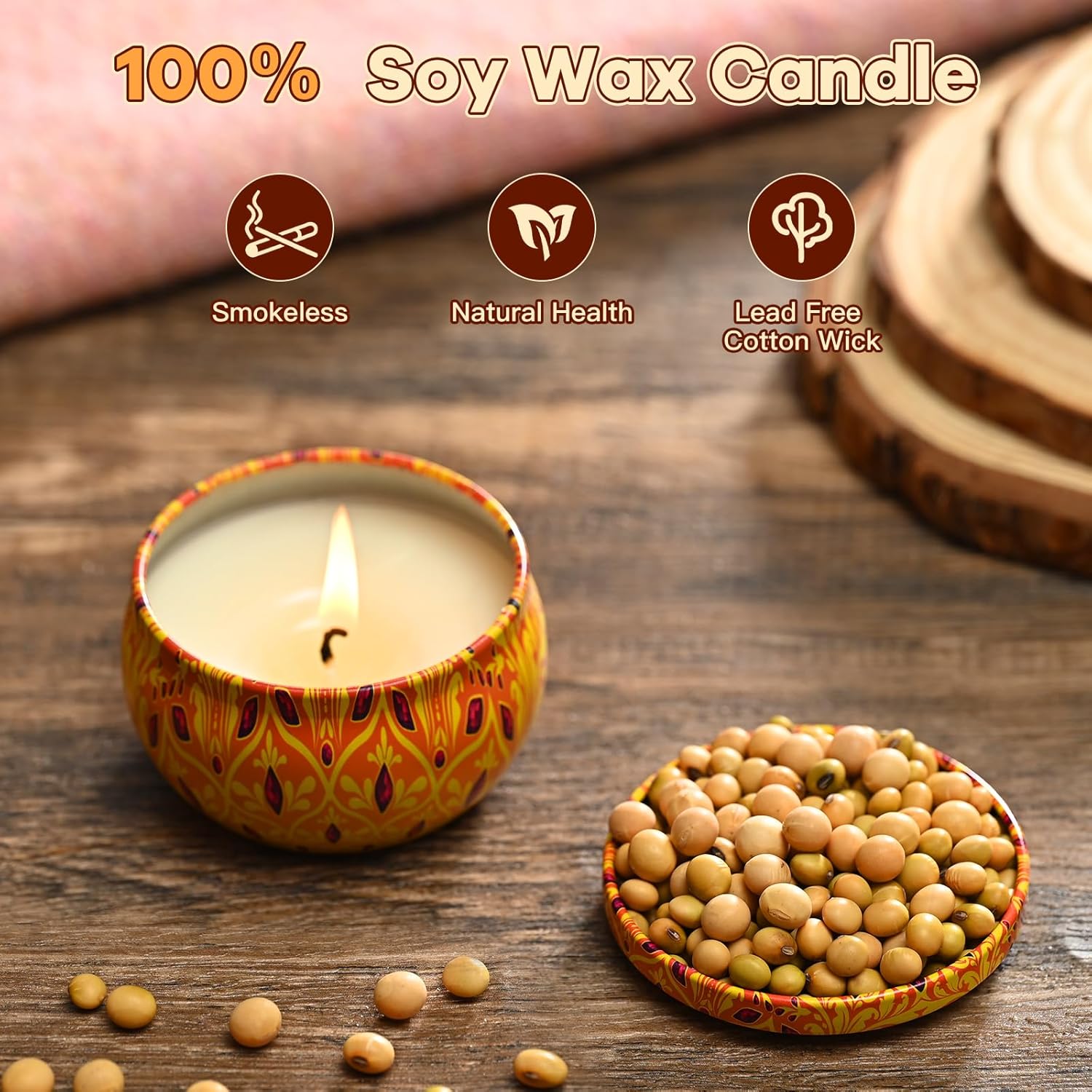 Scented Candle Set, 12 Pack Candles Gift for Home Scented, Aromatherapy Candle Gift, 2.5 oz Long Lasting Soy Candles for Men, Women, Friends Birthday, Mother's Day, Valentine Bath SPA - Image 2