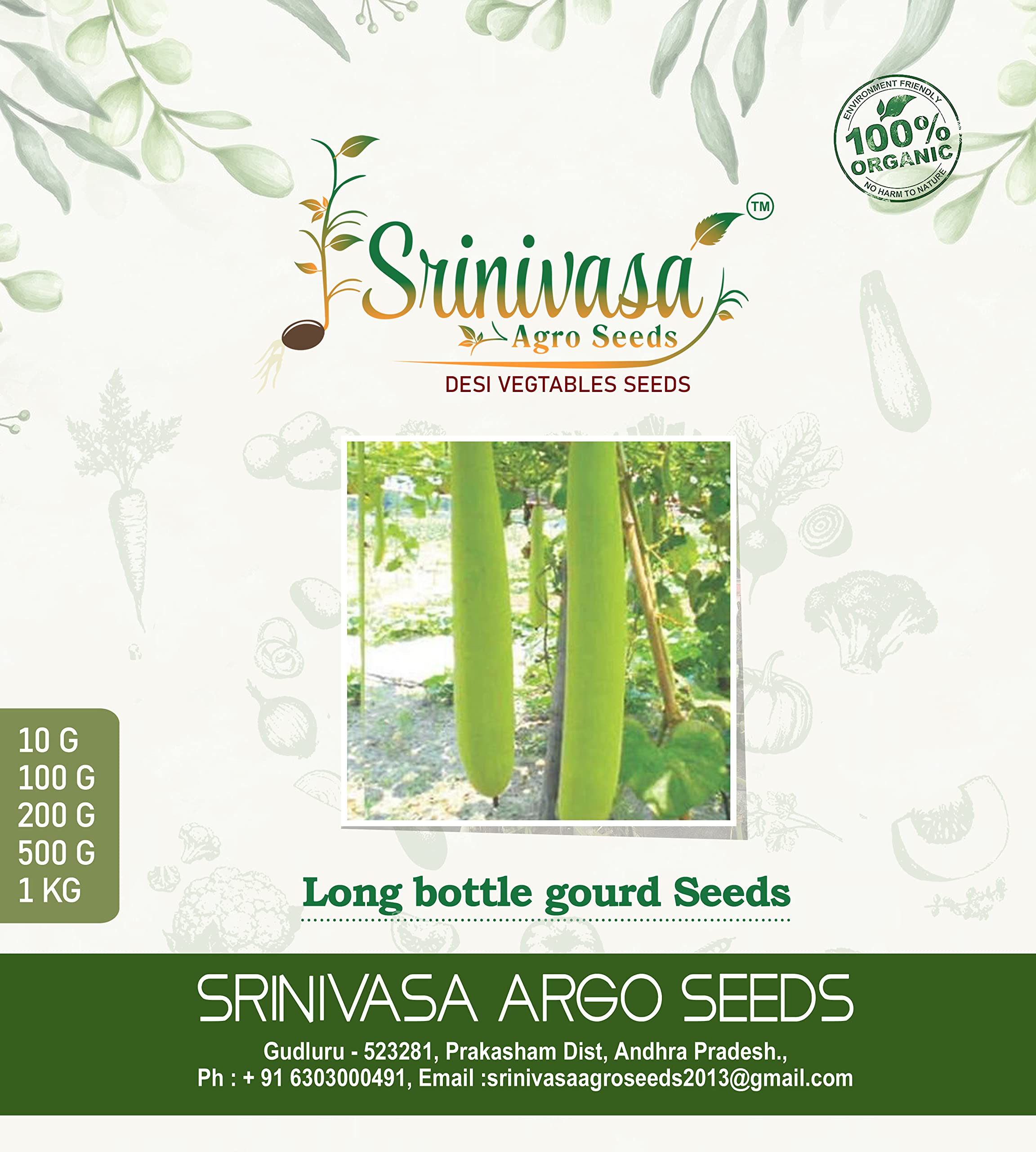Srinivasa Agro Seeds Long Bottle Gourd Seeds, 500 g (B09VGNZMLN) Amazon Price History, Amazon Price Tracker