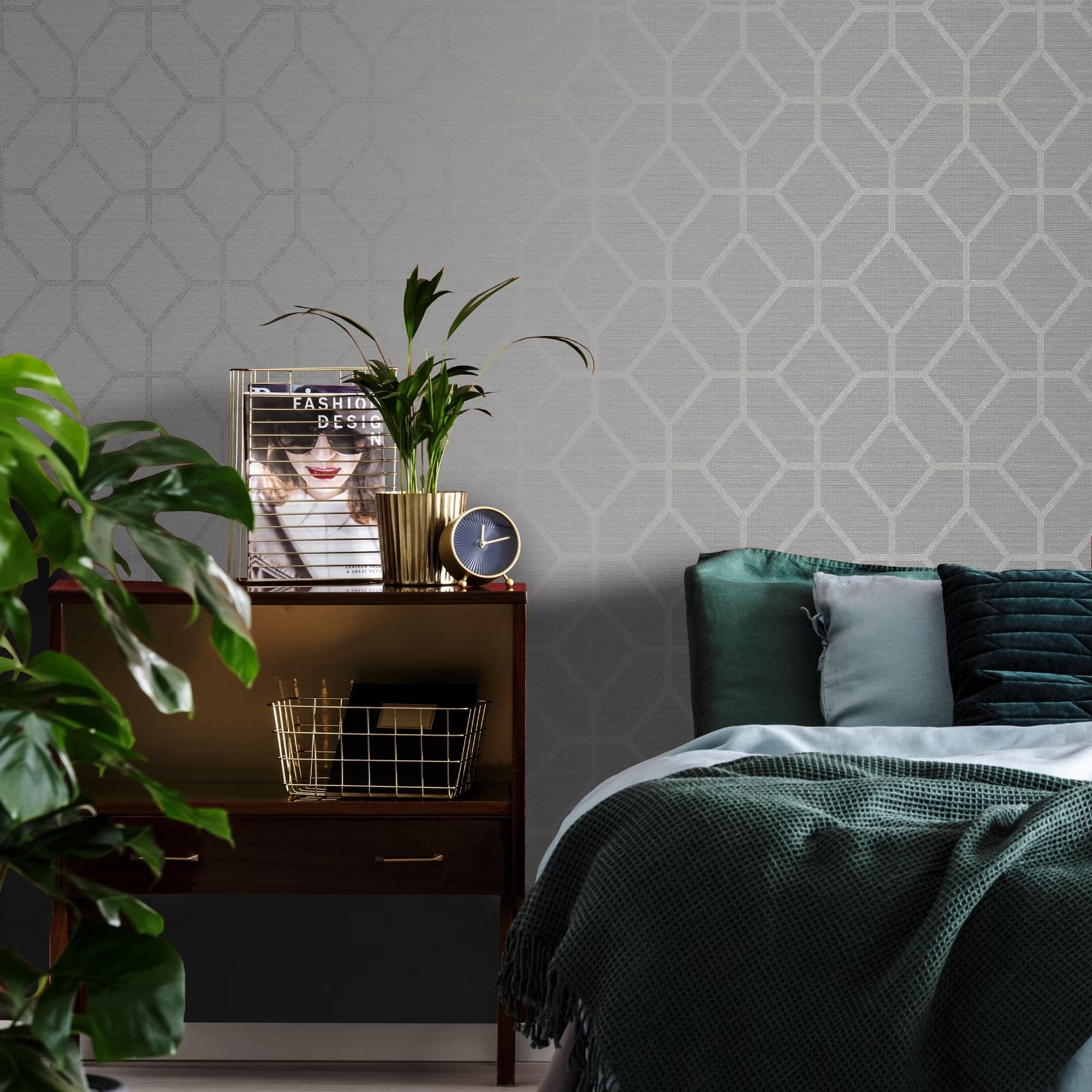Boutique Wallpaper Boutique Asscher Geo Beige Wallpaper