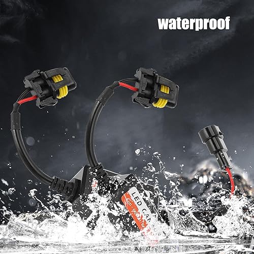 Miniatura 5 de 2 bombillas LED H13/9008 CANBUS Decodificador multifunción IP67 resistente al agua Plug Play Radio Interferencia Decodificador de interferencia,