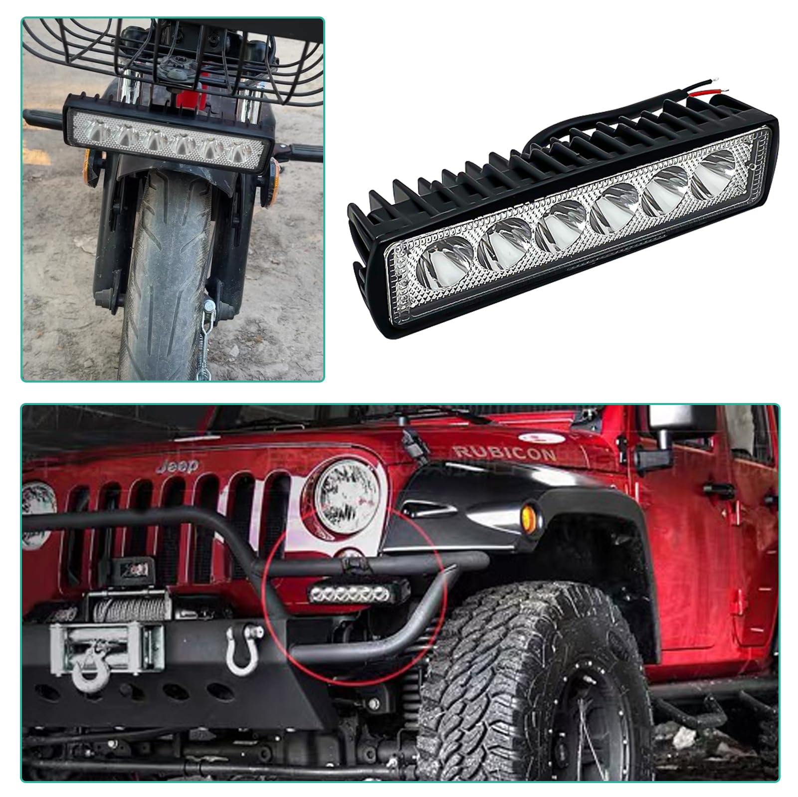 Nizirioo 4 Pièces Projecteur de Travail LED 18W Projecteur Hors Route Phare Supplémentaire 12V Phare 6000K Phare Supplémentaire IP67 Étanche Feu de Recul pour Tracteur Excavatrice VUS, UTV, VTT Nizirioo 4 Pièces Projecteur de Travail LED 18W Projecteur Hors Route Phare Supplémentaire 12V Phare 6000K Phare Supplémentaire IP67 Étanche Feu de Recul pour Tracteur Excavatrice VUS, UTV, VTT