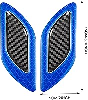 Vista 2 de TOMALL 6 calcomanías 3D de rayas reflectantes fuertes para guardabarros de automóvil, parachoques de alta intensidad, visibilidad nocturna