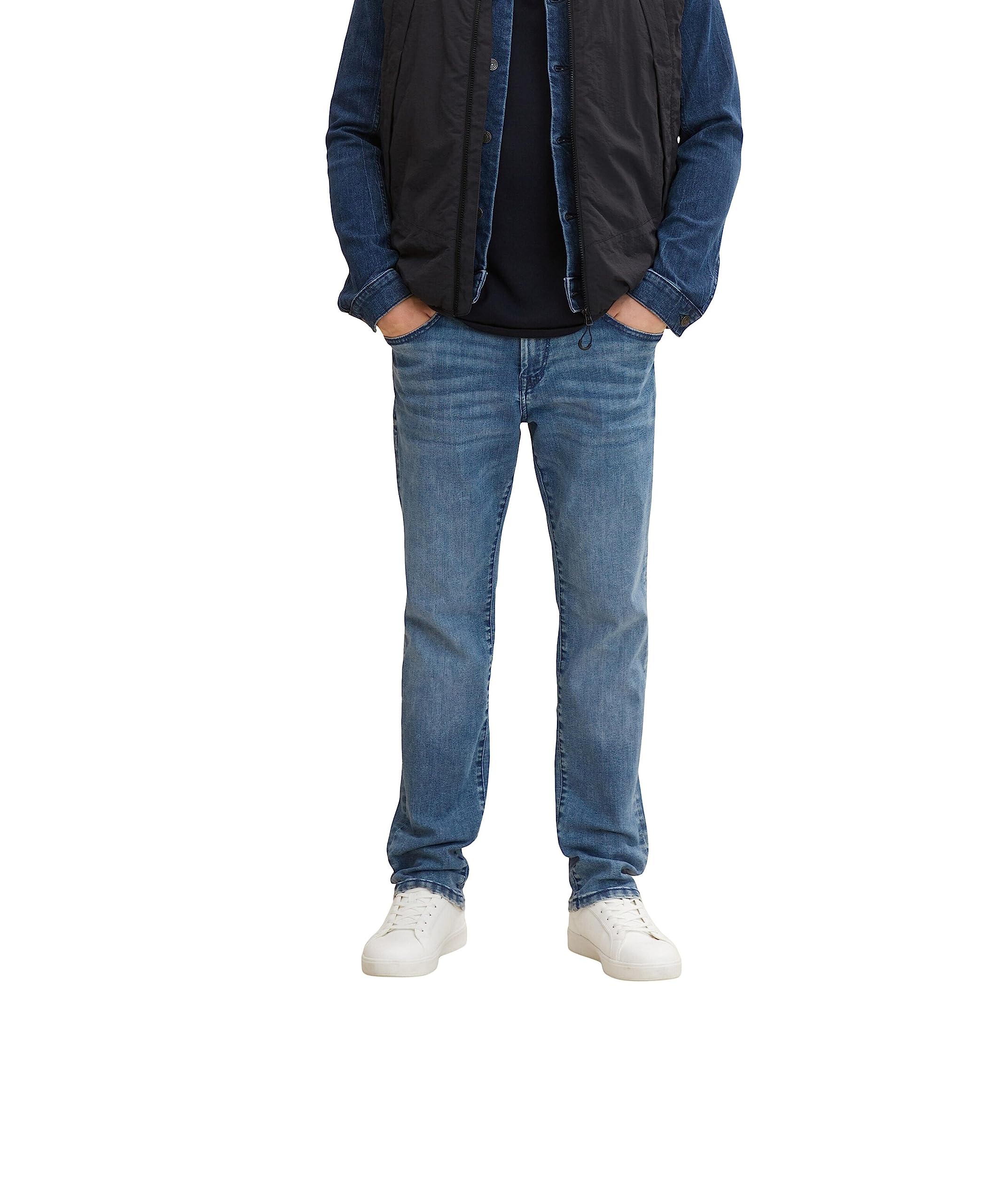 Tom Tailor Herren Josh Regular Slim Jeans mit Freefit®-Stretch