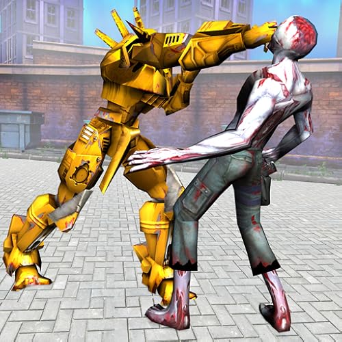 Super Robot Vs Zombies Kung Fu Fight 3D