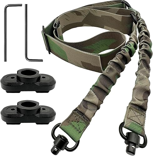 DDOUT Correa de 2 puntos con giros QD, correas de 1.5 pulgadas de dos puntos QD Sling con hebilla de hardware